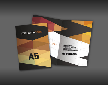 Desdobr&aacute;vel A5 D&iacute;ptico Vertical