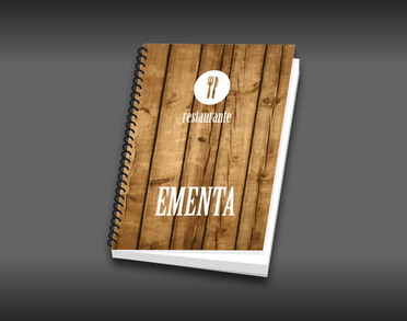 Ementa A4 com espiral